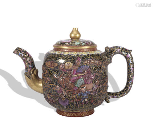 A Zisha 'figure' teapot