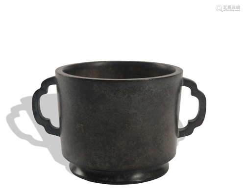 A bronze censer