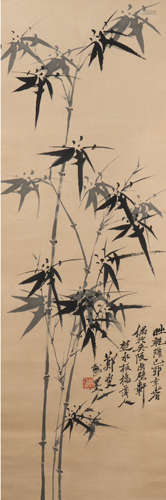 A Zheng banqiao's bamboo painting