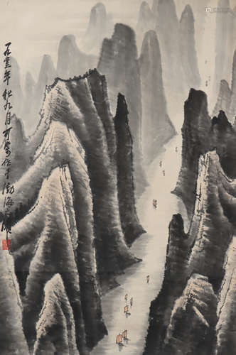 A Li keran's landscape painting