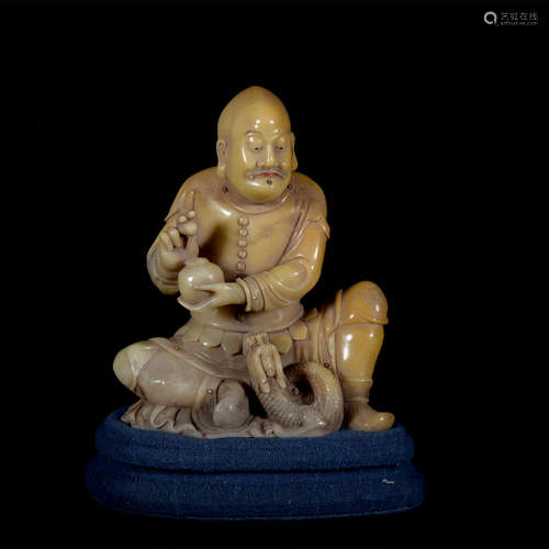 A Shou shan stone figure