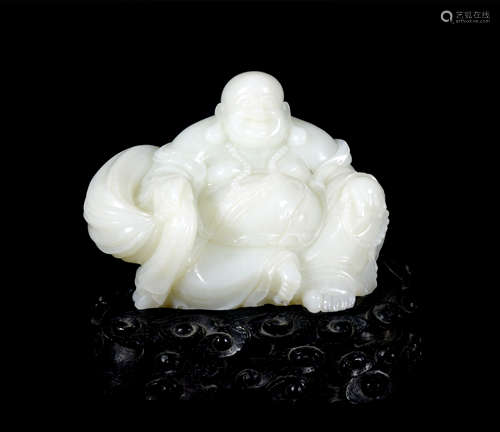 A jade statue of Maitreya Buddha