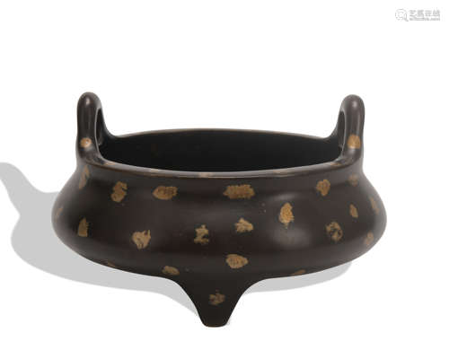 A bronze censer