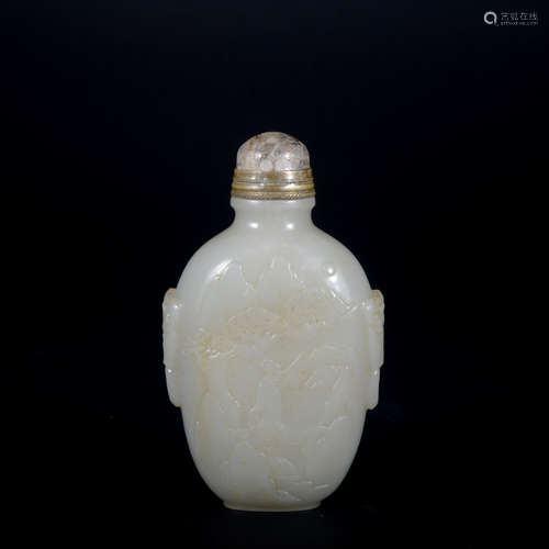 A jade snuff bottle