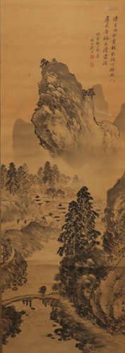 A Dai xi's landscape painting