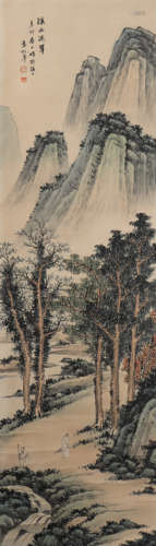 A Yuan songnian's landscape painting