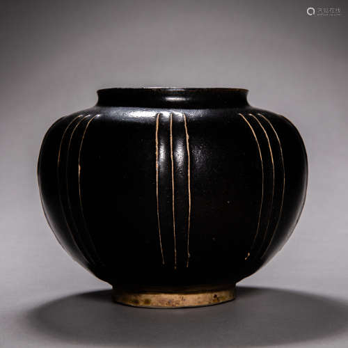 Song Dynasty of China
Cizhou kiln black glaze line striped p...