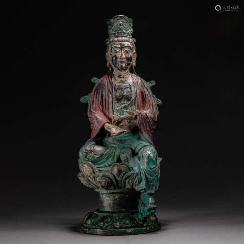 Liao Dynasty of China
Painted Bronze Buddha Statue