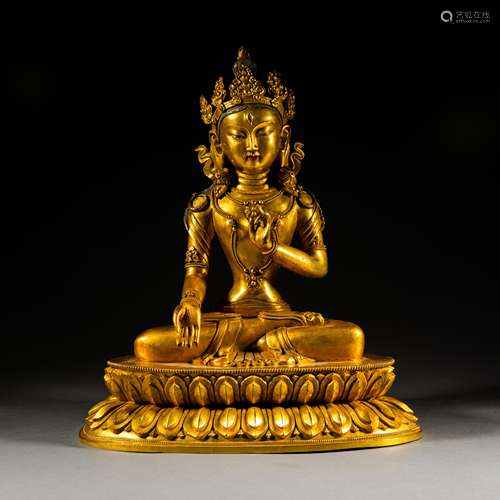 Ming Dynasty of China
Gilt Bronze Tara Buddha Statue