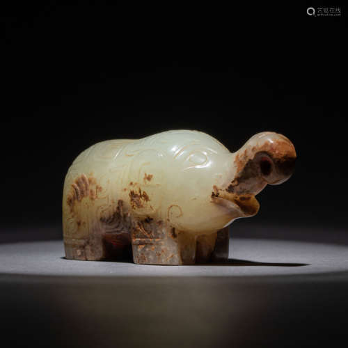 China's Western Zhou Dynasty Jade Elephant