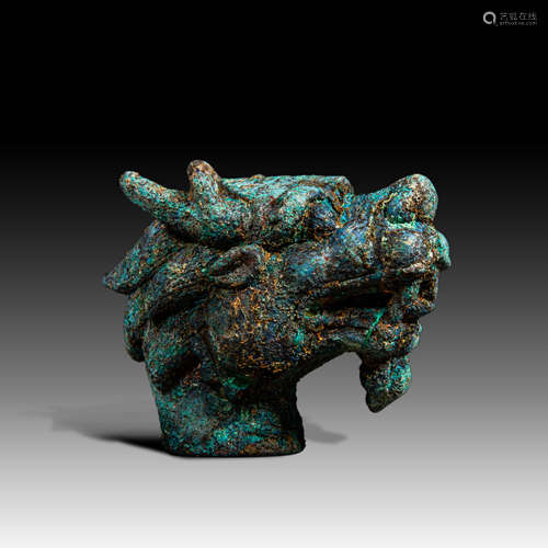 Chinese Han Dynasty
Copper Dragon Head Accessories