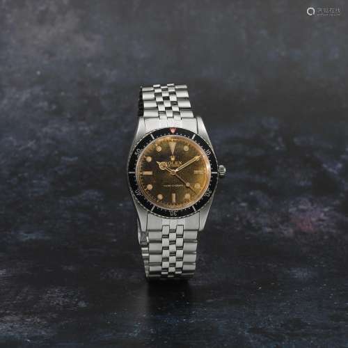 Rolex. A fine and rare stainless steel automatic bracelet wa...