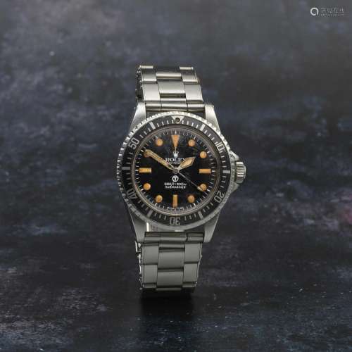 Rolex. A rare military issue stainless steel automatic brace...
