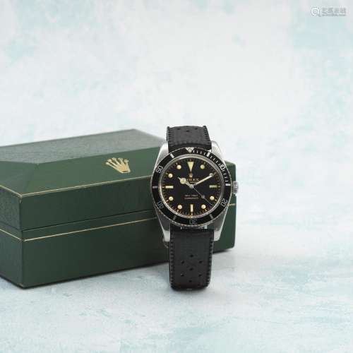 Rolex. A fine stainless steel automatic wristwatch with gilt...