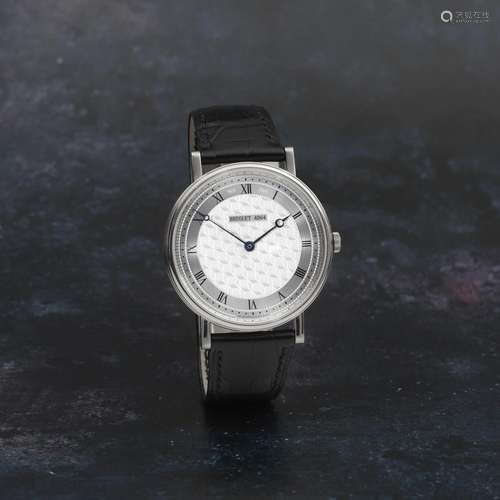 Breguet. A fine 18K white gold manual wind wristwatch