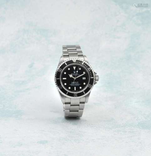 Rolex. A stainless steel automatic calendar bracelet watch