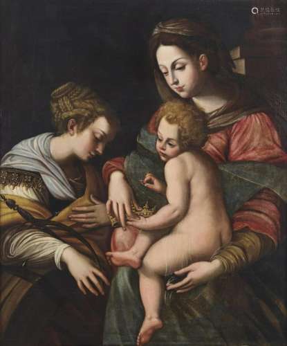 GIOVANNI BERNARDINO AZZOLINO Madonna with child and