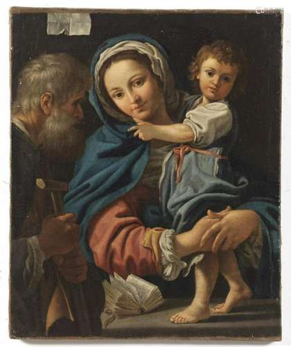 ARTISTA DEL XVIII SECOLO Madonna with child and Saint