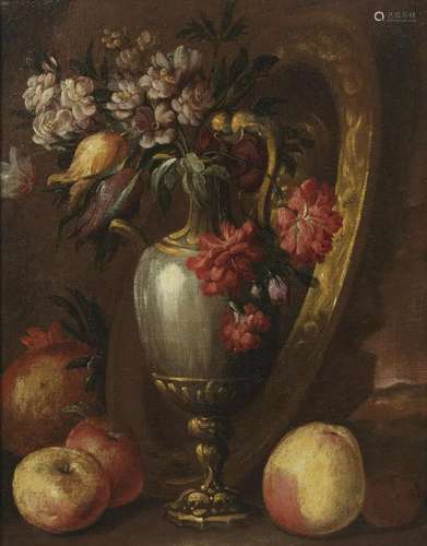 ARTISTA DEL XVIII SECOLO Still life with vase of