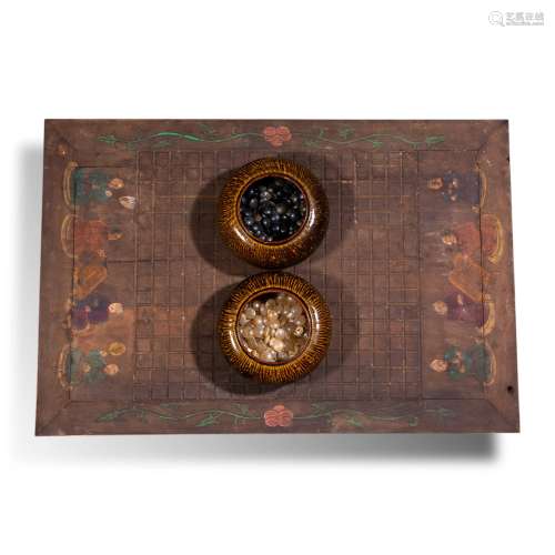 A set of agate go chess in ancient China during the Liao Dyn...