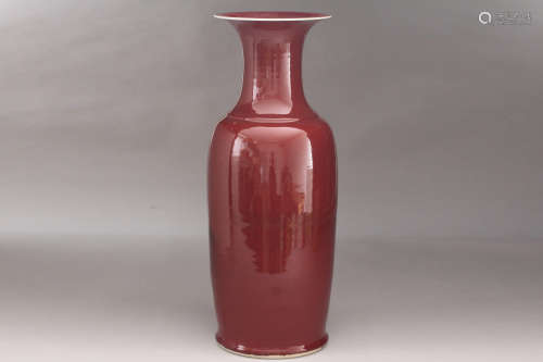 紅釉大花瓶