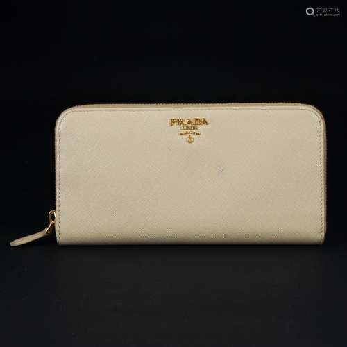 A Prada saffiano leather wallet