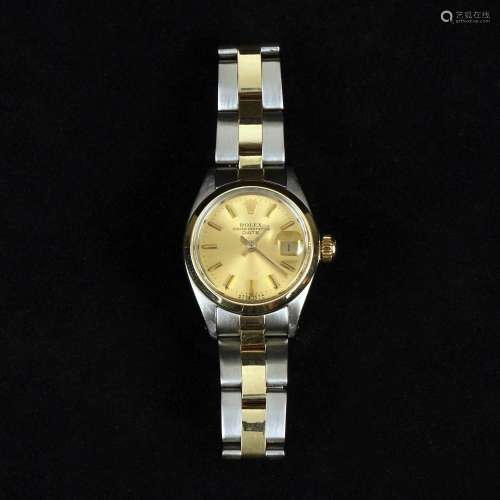 A steel and 18kt. gold Rolex Date Lady wristwatch