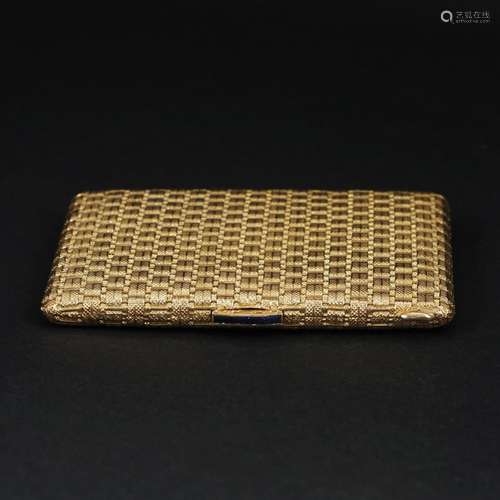 An Italian 18kt. gold cigarette case, Rome, Vespasiani