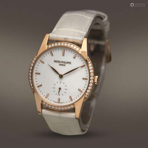 PATEK PHILIPPE - Calatrava da donna in oro rosa 18k carica m...