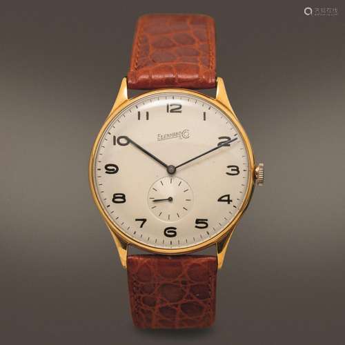 EBERHARD - Oversize carica manuale in oro giallo 18k con cas...