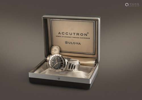 BULOVA - Raro Accutron Astronaut, con cassa rotonda in accia...