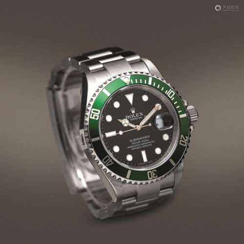 ROLEX - Submariner 16610LV "Ghiera Verde", 50° ann...