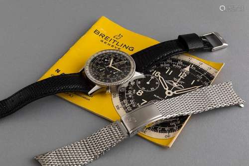 BREITLING - Navitimer 806, raro cronografo in acciaio realiz...