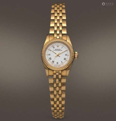 ROLEX - Oyster Perpetual Lady ref 67198 in oro giallo 18k co...