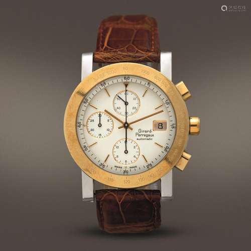 GIRARD PERREGAUX - Cronografo automatico acciaio e oro, cont...