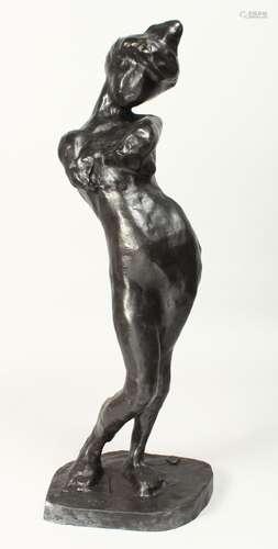 AFTER H. MATISSE. BRONZE STANDING NUDE "MADELEINE"...