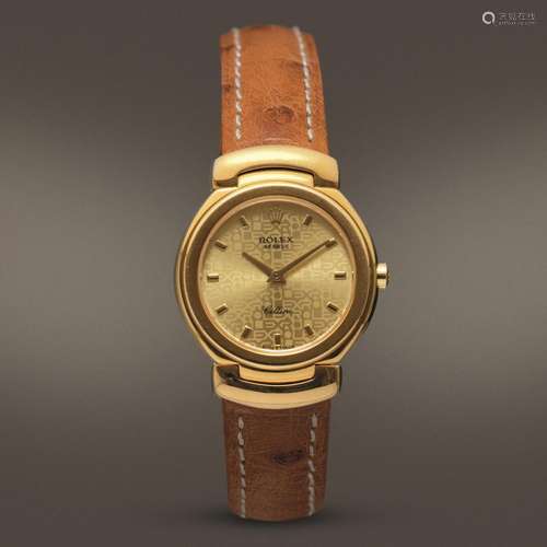 ROLEX - Cellini lady ref 6621, in oro 18k con anse mobili mo...