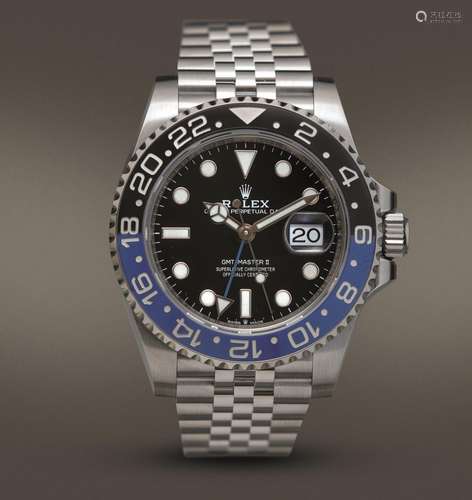 ROLEX - GMT Master II Ref 126710BLNR in acciaio, con ghiera ...