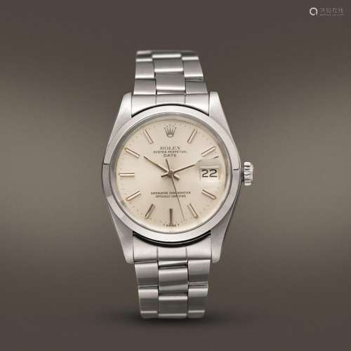 ROLEX - Oyster Perpetual Date ref 1500 in acciaio con ghiera...