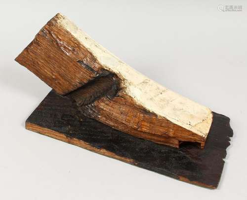 A HISTORICAL PIECE OF WOOD, made from the wood of HMS VICTOR...