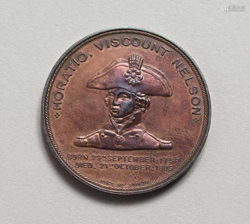 A BRONZE MEDALLION "FOUDROYANT" LORD NELSON FLAGSH...