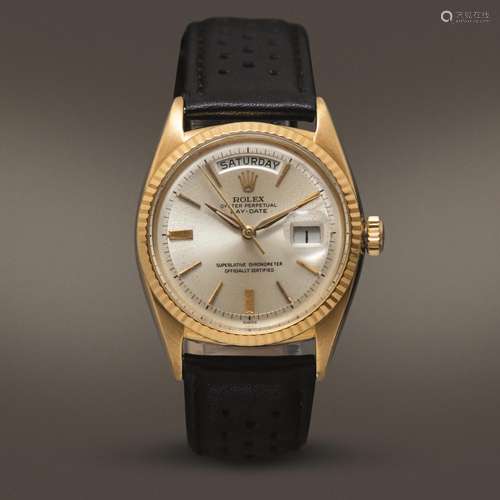 ROLEX - Daydate ref 6611 in oro giallo 18k, automatico con g...