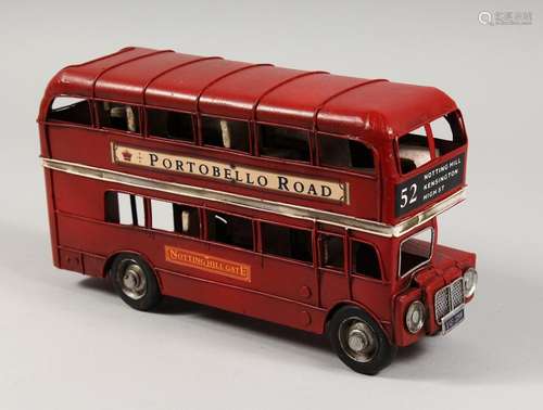 A TIN PLATE LONDON BUS.