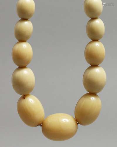 AN IVORY NECKLACE