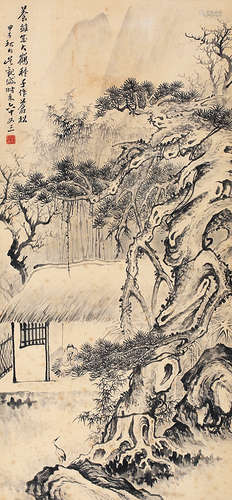 吴观岱（1862-1929） 山水 立轴