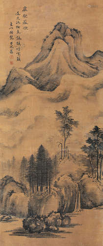 方从义 山水 镜芯