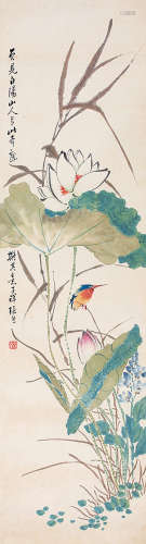 张熊(1803-1886) 花卉 立轴