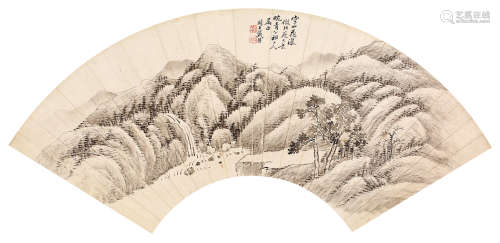 戴熙（1801—1860） 山水 扇面