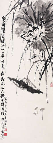 张星阶（1909-1991） 花卉 纸本立轴