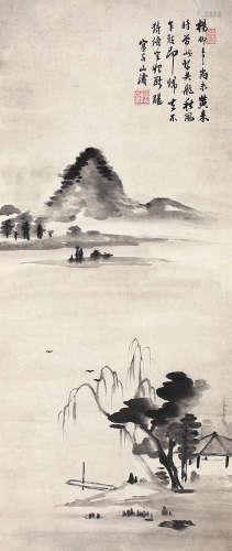 吴山涛（1624-1710） 山水 纸本立轴